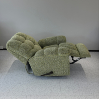 Canapé inclinable multifonction moderne avec structure métallique et revêtement en tissu, canapé inclinable en métal, mobilier de maison
