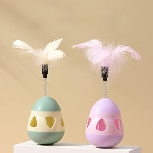 Hot Sales Interactive Cat Chew Toys Feather Tumbler and Leakage <b>Ball</b> Pet Toys - Product Image 6