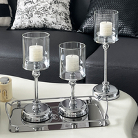 Bougeoir RHD de luxe léger doré, style nordique, pour décoration romantique, dîner aux chandelles et mariage