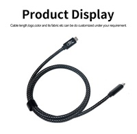 Câble USB4.0 Gen3 Type C vers USB C PD 240W, câble Type C à charge rapide, câble en nylon 1m 2m, cordon 8K60Hz pour Macbook