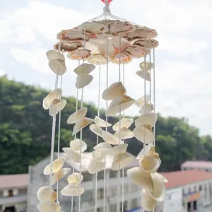Natural Shells Wind Chimes Hanging Decoration Exquisite Seashell Wind bell Aeolian Bells Crafts
