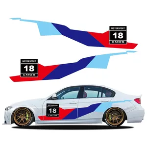 Adesivi in vinile per <span class=keywords><strong>auto</strong></span>, decorazioni laterali, grafiche da corsa, accessori <span class=keywords><strong>auto</strong></span> per BMW E46 E90 E60 F30 F10 X3 F25 M3 E30 E36 E92 G20 - Product Image 1