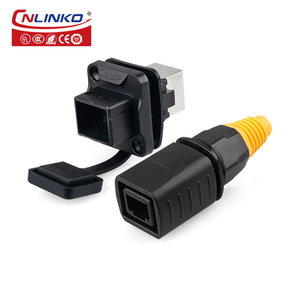 IP68 không thấm nước RJ45 Kết nối cắm vào ổ cắm Bảng điều khiển gắn kết nối RJ45 cáp mạng RJ45 nam Cat6 kết nối - Product Image 4