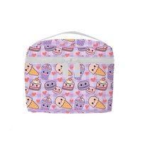 Sac cosmétique personnalisé Hawaï Aloha léger en Tyvek, imperméable, portable, sac cosmétique carré en Tyvek