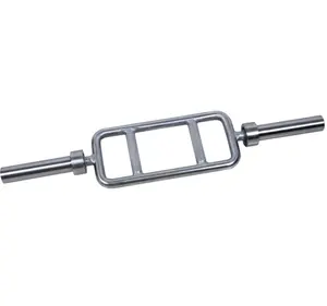 Oem Wholesale Tricep Bar 34" Chrome Barbell Bar 34" Weightlift Barbell gymnastics equipment