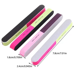 Hot Sale Nail Shiner 7 Side Steps Nail File Buffer High Quality 7 Way Nail File Buffer Block And Shiner