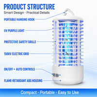 Saijzek Nouvelle tendance Non toxique sans rayonnement mouche insecte anti-moustique machine à tuer les moustiques zapper