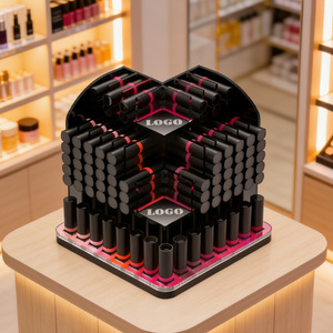 Expositor de acrílico personalizado para bases de maquillaje y cojines con iluminación LED para promoción en tiendas minoristas - Product Image 6