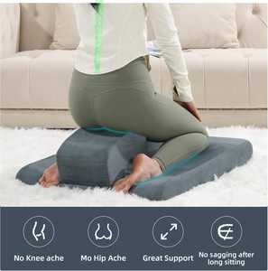 Grand coussin de sol et coussin de méditation-Support ergonomique <span class=keywords><strong>pour</strong></span> yoga/<span class=keywords><strong>zen</strong></span>/pleine conscience et séances confortables prolongées - Product Image 4