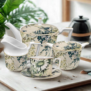 Juegos de platos de cena de porcelana de hueso, juegos de <span class=keywords><strong>vajilla</strong></span> de cerámica para comedor romántico, juegos de <span class=keywords><strong>vajilla</strong></span> para banquetes con <span class=keywords><strong>vajilla</strong></span> de embalaje - Product Image 2