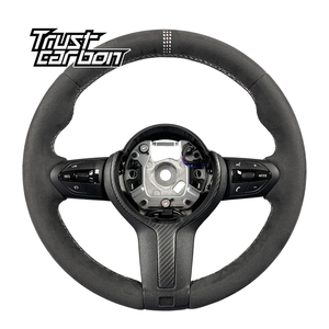 Volante Personalizado de Fibra de Carbono Mate con Empuñadura de Gamuza para BMW X3 X5 F10 F30 F87 F82 F80 F11 F15 <span class=keywords><strong>M2</strong></span> M3 M4 M5 <span class=keywords><strong>240i</strong></span> 440i 540i - Product Image 1