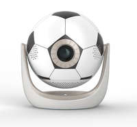 Projecteur vidéo LCD portable de style football 2026 avec système d'exploitation Smart Whale pour le camping