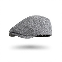 Casquette Newsboy Rétro en Maille Torsadée pour l'Automne – Chaud, Doux et Agréable pour la Peau – Chapeau Décontracté d'Hiver pour Hommes et Femmes, Idéal pour l'Extérieur