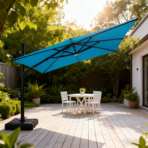 Sombrilla de Jardín de Lujo con Energía Solar, Sombrilla de <span class=keywords><strong>Patio</strong></span> Moderna para Hotel, Sombrilla de Jardín Exterior - Product Image 2