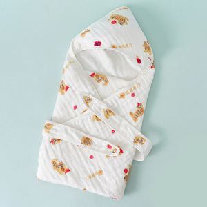 Organic Baby Bath Towel with Hood Cotton Thick New Born Poncho Toddler Baby Kids Bath Towel - Product Image 5
