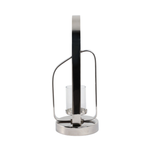 Metal And Glass <b>Candle</b> Holder <b>Hurricane</b> Stylish Home Decor Accent For Pillar Candlestick Table - Product Image 3