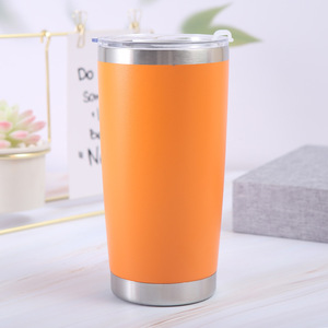 Custom Double Wall Stainless Steel Cup 20oz Travel Mug Insulated <b>Coffee</b> Tumbler with BPA Free Spill-proof Magnetic Lid - Product Image 4