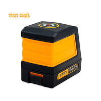 Niveau laser auto-nivelant DINGQI 2 lignes, faisceau vert, niveau laser croisé, protection IP54, pour pose de carrelage, plafonds et fenêtres