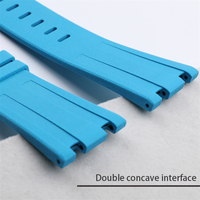 28mm Hochwertiges Weiches Uhrenarmband Passend für Armband P 15710 15703 26470 FKM Fluorkautschuk Uhrenband mit Dornschließe Zubehör