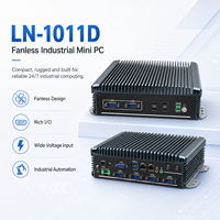Mini PC compact sans ventilateur avec processeur I3-6005U, I5-6200U, I7-6500U, double LAN, 6 ports COM, USB, HD, VGA, SSD pour Kiosque, Passerelle, Contrôle de Point de Borne