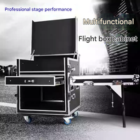 Console de mixage professionnelle personnalisable 16U, amplificateur, flight case, support réglable, anti-humidité, anti-poussière, en aluminium, pour scène