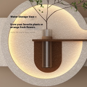 Textura de piedra arenisca blanca moderna decoración de pared sala de estar sofá <span class=keywords><strong>Fondo</strong></span> pinturas colgantes de pared florero de planta florero de pared - Product Image 4