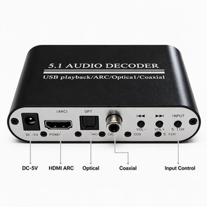 <span class=keywords><strong>Receptor</strong></span> de Audio Bluetooth 5.0 <span class=keywords><strong>con</strong></span> Decodificador Óptico Coaxial HDMI a RCA, DAC 5.1CH para Barra de Sonido de Cine en Casa - Product Image 2