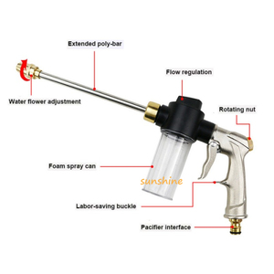 Pistolet d'<span class=keywords><strong>arrosage</strong></span> de jardin, buse de <span class=keywords><strong>tuyau</strong></span> d'<span class=keywords><strong>arrosage</strong></span> haute pression de voiture, mousse de lavage, <span class=keywords><strong>Lance</strong></span>, Pot, pistolets de pulvérisation d'eau, outils d'<span class=keywords><strong>arrosage</strong></span> - Product Image 2