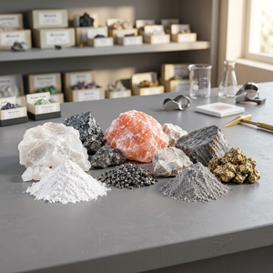 Collection de minéraux non métalliques comprenant des cristaux naturels et des poudres fines pour la fabrication industrielle - Product Image 3