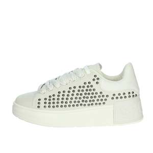 Baskets Donna Panna blanches à plateforme épaisse pour femme – Mode décontractée - Product Image 1