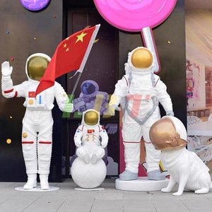 Figura de astronauta Libit, escultura artística hecha a mano en fibra de vidrio para exhibición en el hogar u oficina. - Product Image 2