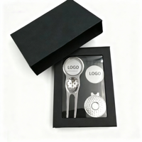 Kit de réparation de divots de golf personnalisé haut de gamme avec boîte, fourche de réparation de balles haut de gamme pour cadeaux et accessoires, vente directe en gros