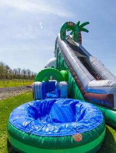 Trẻ em ngoài trời Bên Lớn 24ft rừng rơi <span class=keywords><strong>Inflatable</strong></span> trượt nước <span class=keywords><strong>Inflatable</strong></span> ướt n khô trượt để bán - Product Image 5