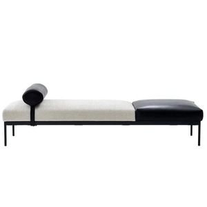<span class=keywords><strong>Banc</strong></span> en cuir et tissu au design unique, cadre en métal, chaise <span class=keywords><strong>d</strong></span>écontractée, <span class=keywords><strong>canapé</strong></span>, salon, grossiste - Product Image 4
