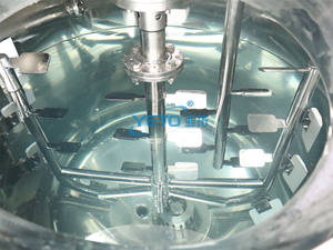 उच्च शीयर स्टेनलेस स्टील वैक्यूम एमुलुसिफायर मिक्सिंग रिएक्टर 100-1000l के लिए चेहरे क्रीम शरीर लोशन कॉस्मेटिक पेस्ट - Product Image 2