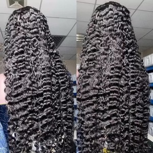 Perruque complète en dentelle exclusive pour femmes noires, bouclée et ondulée, en cheveux indiens bruts originaux - Product Image 3