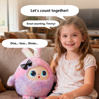 Jouets intelligents, jouet en peluche interactif avec intelligence artificielle, robot intelligent multilingue, poupée éducative précoce, puzzle, HongRuiKe 33 cm pour enfants