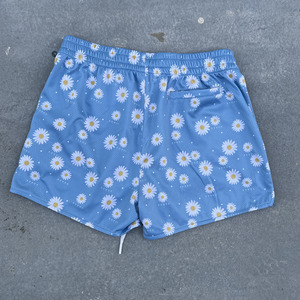 กางเกงขาสั้นตาข่ายพิมพ์ลายดิจิตอลเต็มตัวลายดอกเดซี่ ระบายอากาศได้ดี เหมาะสำหรับเล่นกีฬาบาสเก็ตบอล - Product Image 2