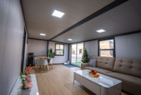 Villa conteneur moderne extensible à assemblage rapide, luxueuse, 2 chambres, résistante aux intempéries, avec isolation thermique élevée, anti-gel, modulaire et compacte