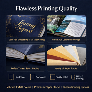 Servicio de Impresión de Libros Bajo Demanda, Una Copia, Impresión Híbrida Digital Offset a Todo Color Personalizada - Product Image 4