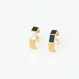 ต่างหูรุ่น Composition01 สีเหลือง ทอง 14K เพชร เครื่องประดับขายส่ง ผู้ผลิตเครื่องประดับชั้นดี รับออกแบบต่างหูตามสั่ง รับผลิตแบบ OEM ODM - Product Image 1