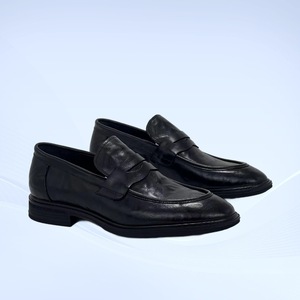 Chaussures de conduite tendance pour hommes 2025, chaussures en cuir souple à enfiler, semelle souple, chaussures en cuir décontractées pour affaires - Product Image 1