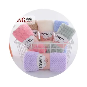 Koraalfluwelen Handdoek Groothandel Spot Productie Absorberende Verpakking Cadeau Handdoek