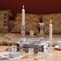 Chandelier en verre transparent sur mesure pour usine, petit chandelier en verre épais, chandelier en cristal en vrac