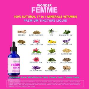 Supplément de menopausée goutte d'eau avec Dong Quai racine de réglisse femmes Hormone équilibré PMS menopausée extrait liquide Anti-âge OEM - Product Image 5