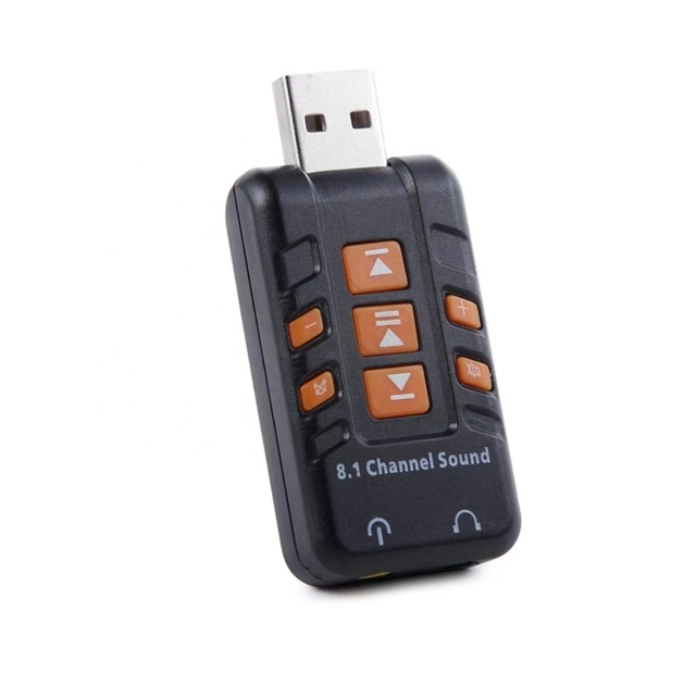 USB to 3D Audio USB External Sound Card USB 8.1 Channel Adapter Sound Cards