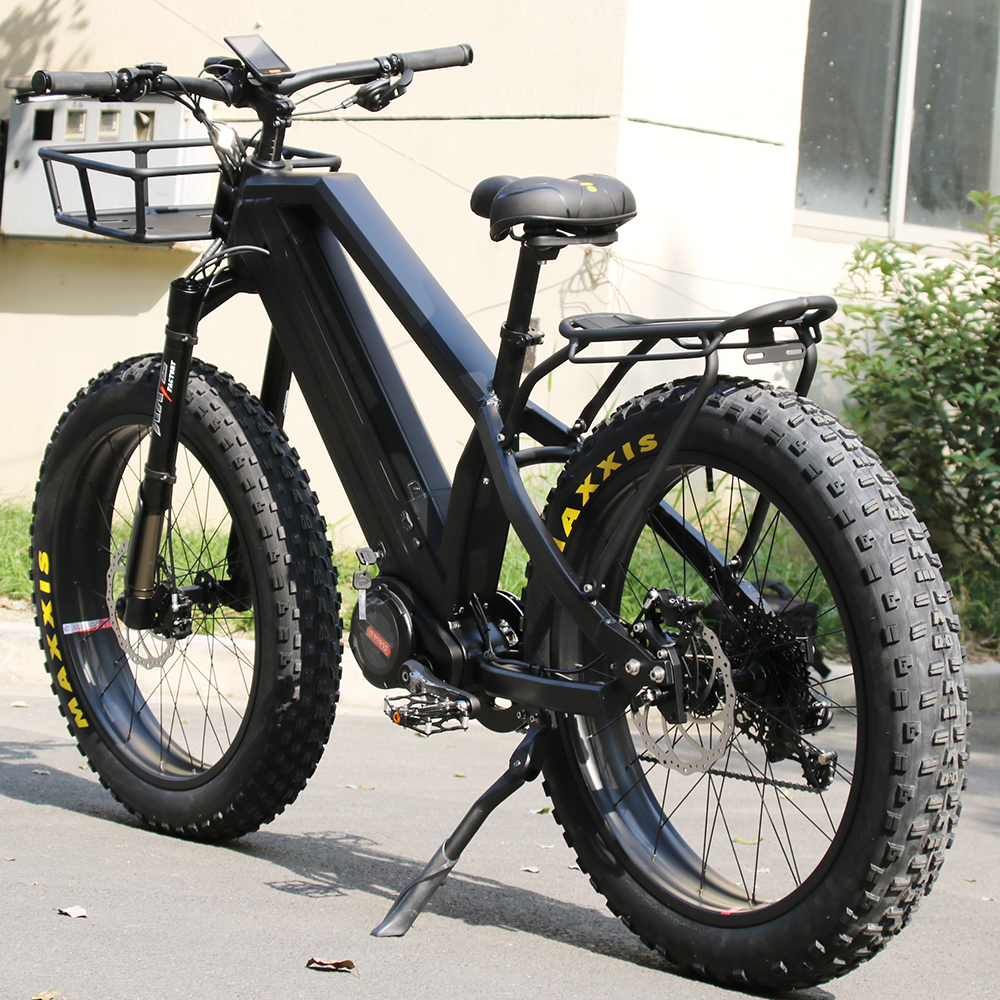 胖胎e自行车双电池48v 1000w bafang mid drive ebike电动自行车雪地