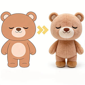 Grande peluche Bob lepongeidee, cadeau pour le Nouvel An, emballée dans un sachet avec rembourrage en coton PP - Product Image 4