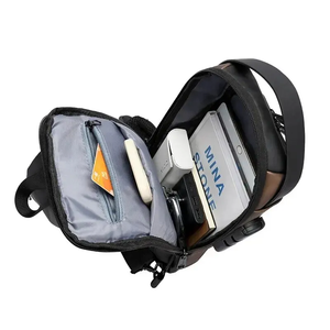 Multifunções <span class=keywords><strong>Anti</strong></span> Roubo USB Messenger Pack Homem Crossbody Cruz Corpo Viagem Sling Peito Sacos Pacote Bolsa de Ombro dos homens - Product Image 3