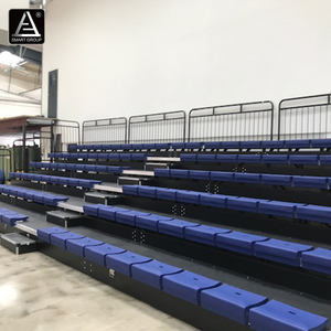 Soluciones de asientos flexibles móviles para interiores Soporte de tribunas telescópicas Gimnasio Cancha de baloncesto <span class=keywords><strong>Gradas</strong></span> retráctiles Asientos de tribunas - Product Image 4